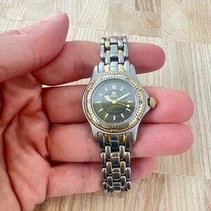 Rare Noblia by Citizen ladies gray dial two-tone dress watch NEW BATTERY